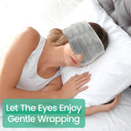 Weighted Eye Mask – Soft Breathable Blackout Sleep Mask with Adjustable Strap & Removable Weighted Cover