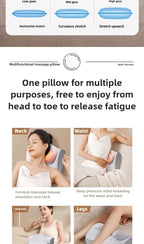 HEALTENCE Electric Shiatsu Neck Massage Pillow – Hot Compress Massager