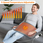 Electric Heating Pad Blanket with Timer – Shoulder, Neck, Back & Spine Leg Winter Warmer
