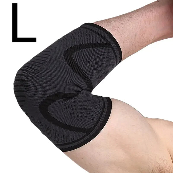 Elastic Nylon Elbow Support Pad – Sweat-Absorbing Arm Sleeve Brace for Gym, Basketball & Sports Safety