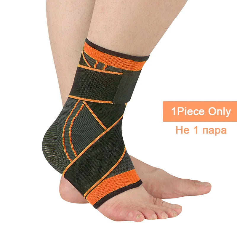 Adjustable Compression Ankle Support – Sports Basketball Ankle Wrap for Sprain Prevention in Men & Women