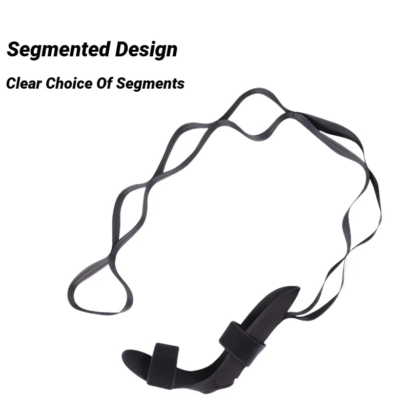 Yoga Leg Stretcher Flexibility Strap – Elastic Stretching Band for Rehabilitation, Plantar Fasciitis & Ankle