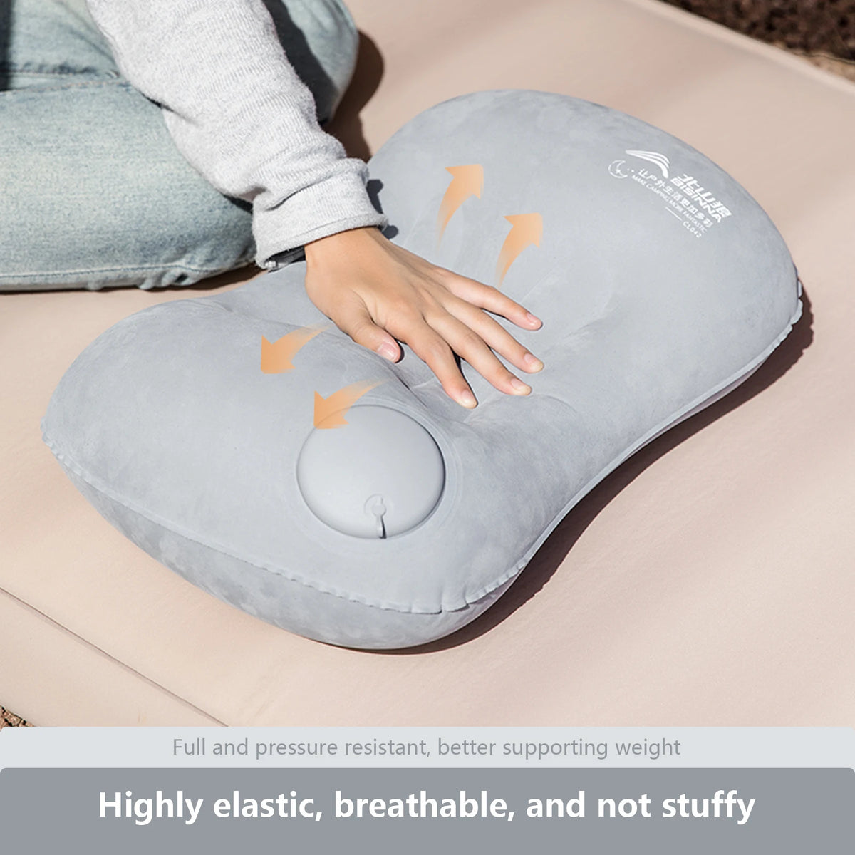 BISINNA Ultralight Camping Inflatable Pillow – Portable Travel Pillow for Neck & Lumbar Support