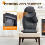 Electric Back Massager with Heat - Chair Pad