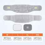 Adjustable Lumbar Support Brace Belt – 4-Plate Back Support with Pad for Men & Women