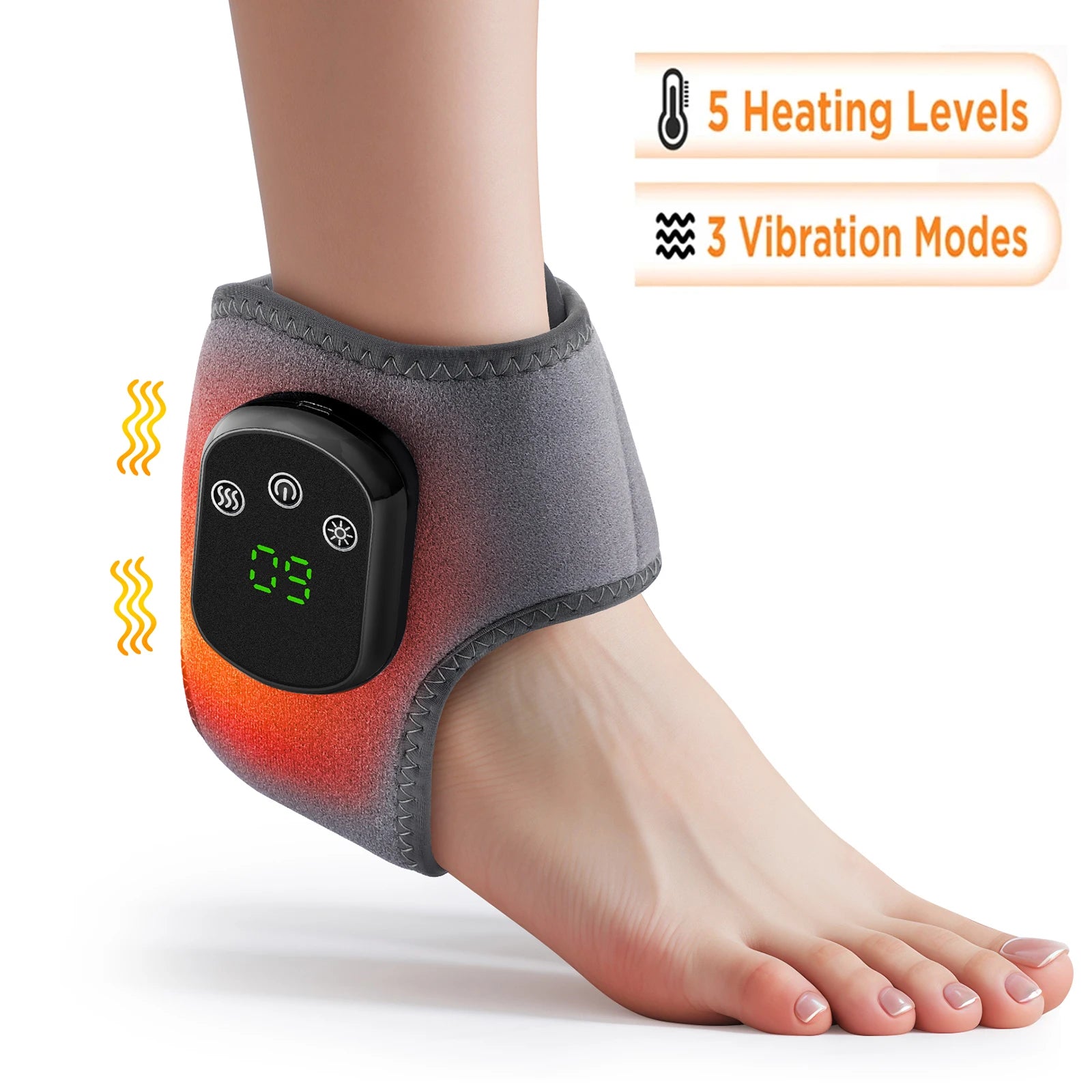 Electric Foot & Hand Massager – Vibrating & Heating Ankle & Wrist Joint Portable Relaxation Device