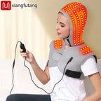 Red Light Therapy Hooded Shawl – 3-Gear Heat & Massage