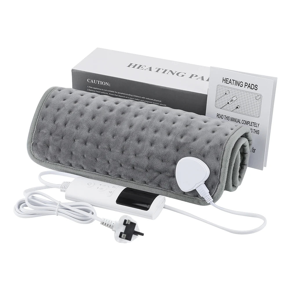 Electric Heating Pad Blanket with Thermostat – Hot Pad for Menstrual Cramps, Waist & Back Pain Relief