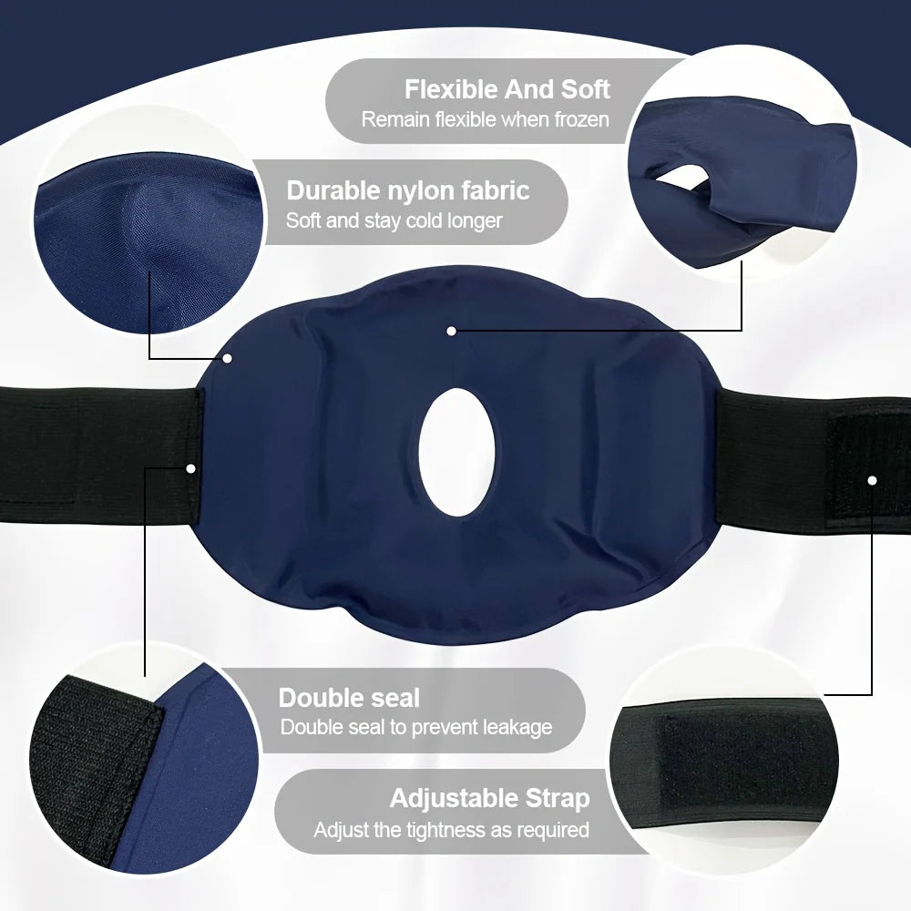 Reusable Knee Ice Pack Wrap – Adjustable Cold Compress Gel Therapy Pad for Knee Pain & Sports Injuries