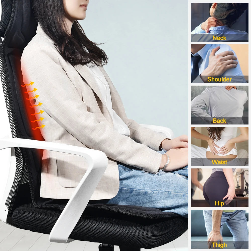 Infrared Massage Chair Cushion – Heating Vibration Mat