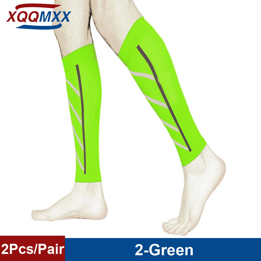 1Pair Sport Compression Calf Sleeves for Men & Women (20-30mmhg) - Footless Compression Socks for Shin Splints Running Cycling