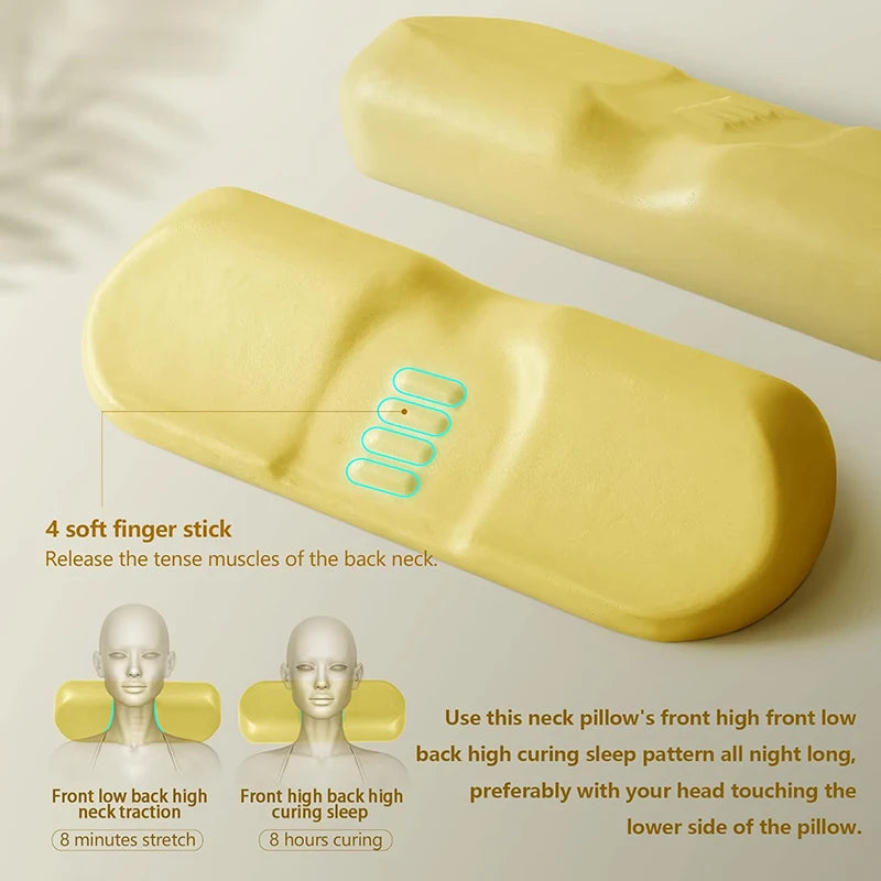 Ergonomic Memory Foam Cervical Pillow – Neck Pain Relief for Side & Back Sleepers