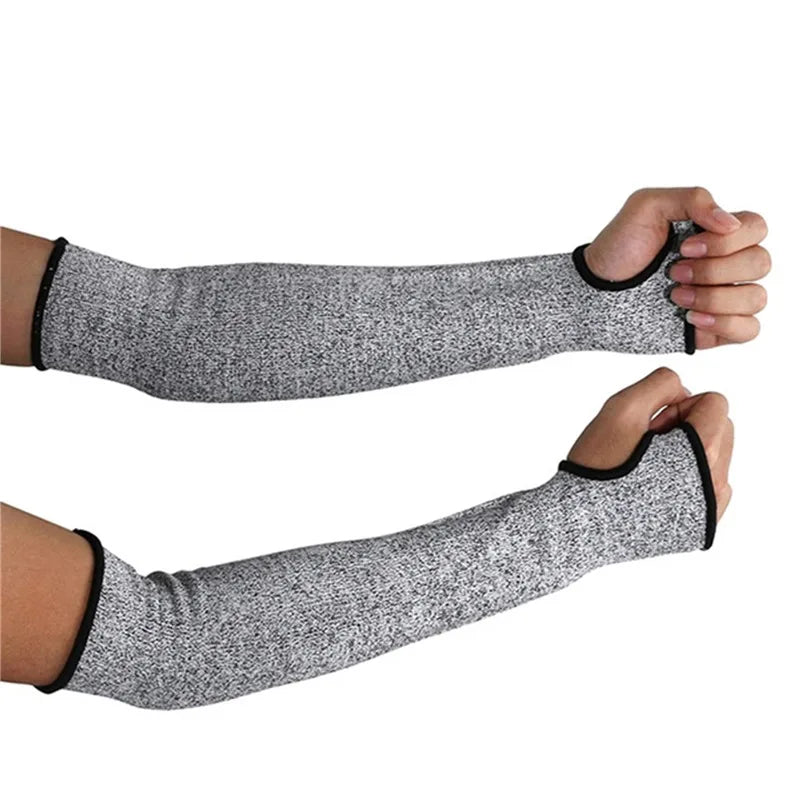 Level 5 HPPE Cut-Resistant Arm Sleeve – Anti-Puncture Work Protection Cover for Safety & Industrial Use