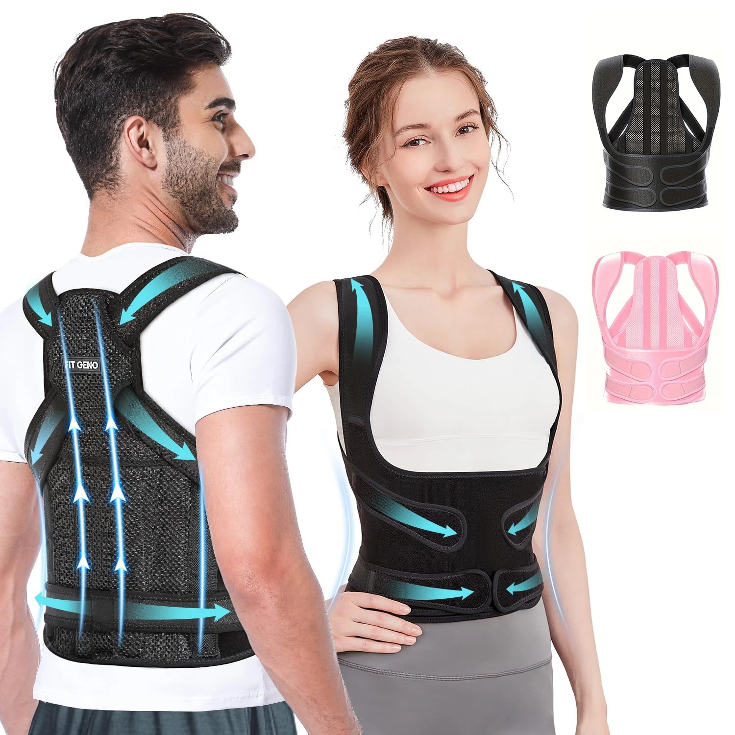 Back Brace Posture Corrector For Unisex Shoulder Straightener Adjustable Full Back Support Upper Hunchback Spine Corrector