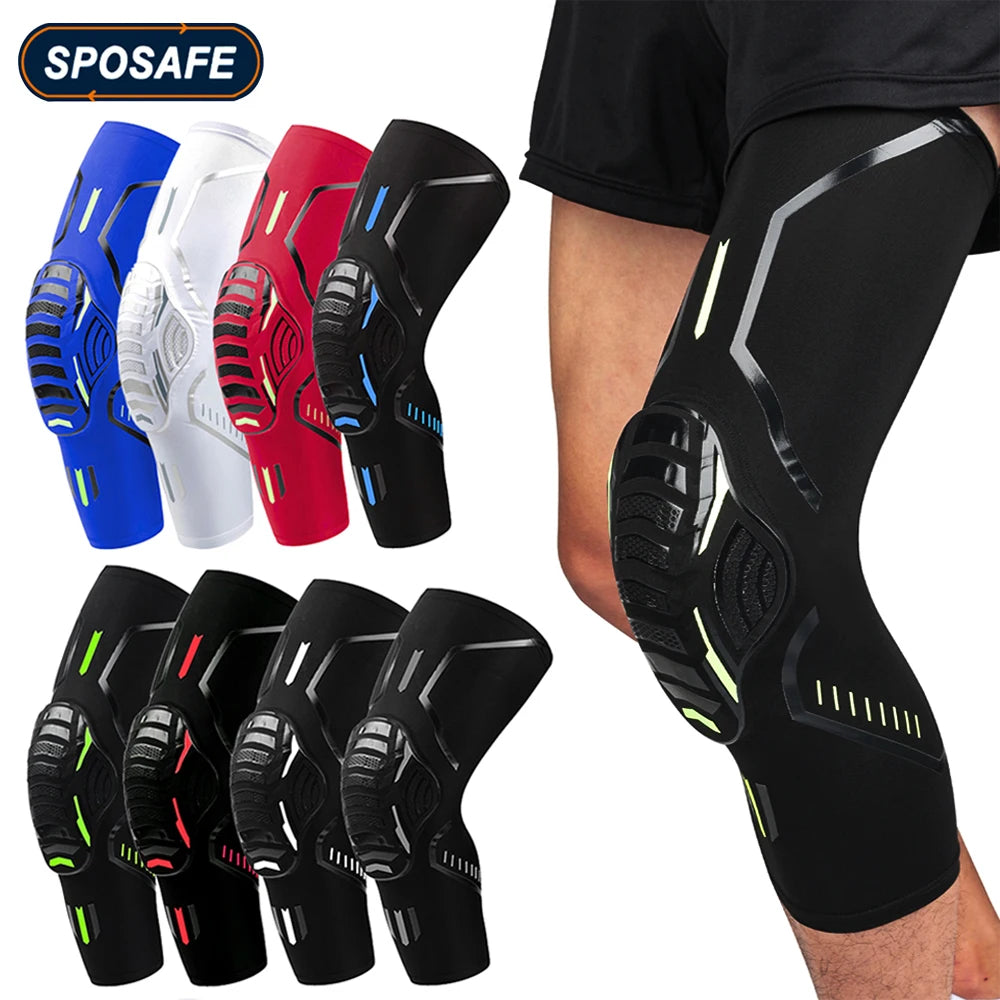 1Pair Sports Crashproof Knee Support Pad Elbow Brace Arm Leg Compression Sleeves Outdoor Basketball Football Bicycle Protector
