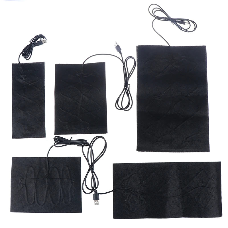 USB Carbon Fiber Heating Pad – Fast-Heating Infrared Body Warmer Electric Winter Heat Mat in 7 Sizes