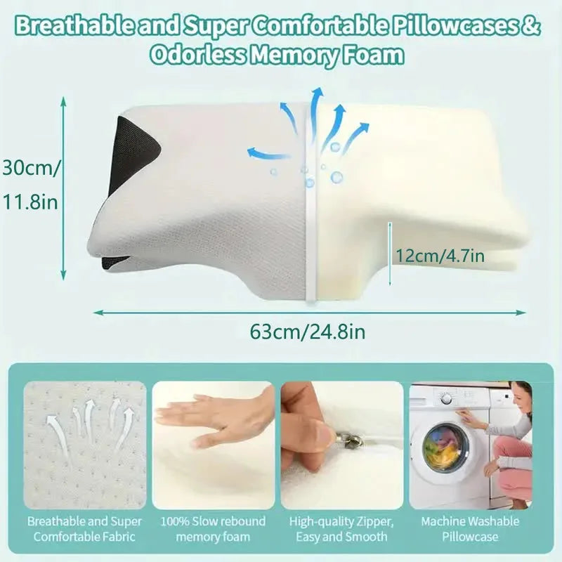 Butterfly Memory Foam Cervical Pillow – Ergonomic Neck Support