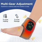 Electric Foot Heat Massager Hot Compresses Vibration Massager Breathable Material Foot and Ankle Joint Hot Compress Protection
