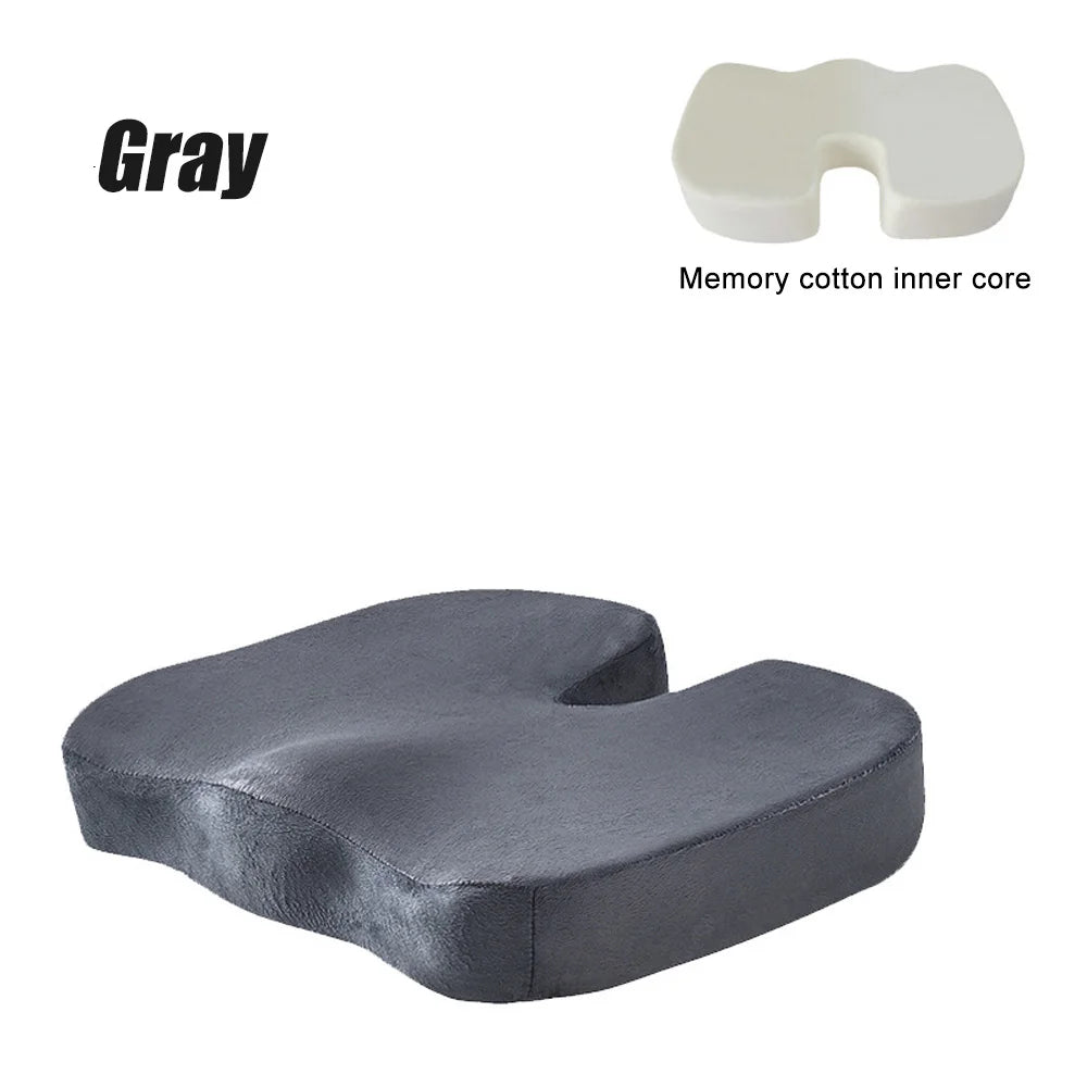 Orthopedic Memory Foam U-Shaped Seat Cushion for Hip & Tailbone Support