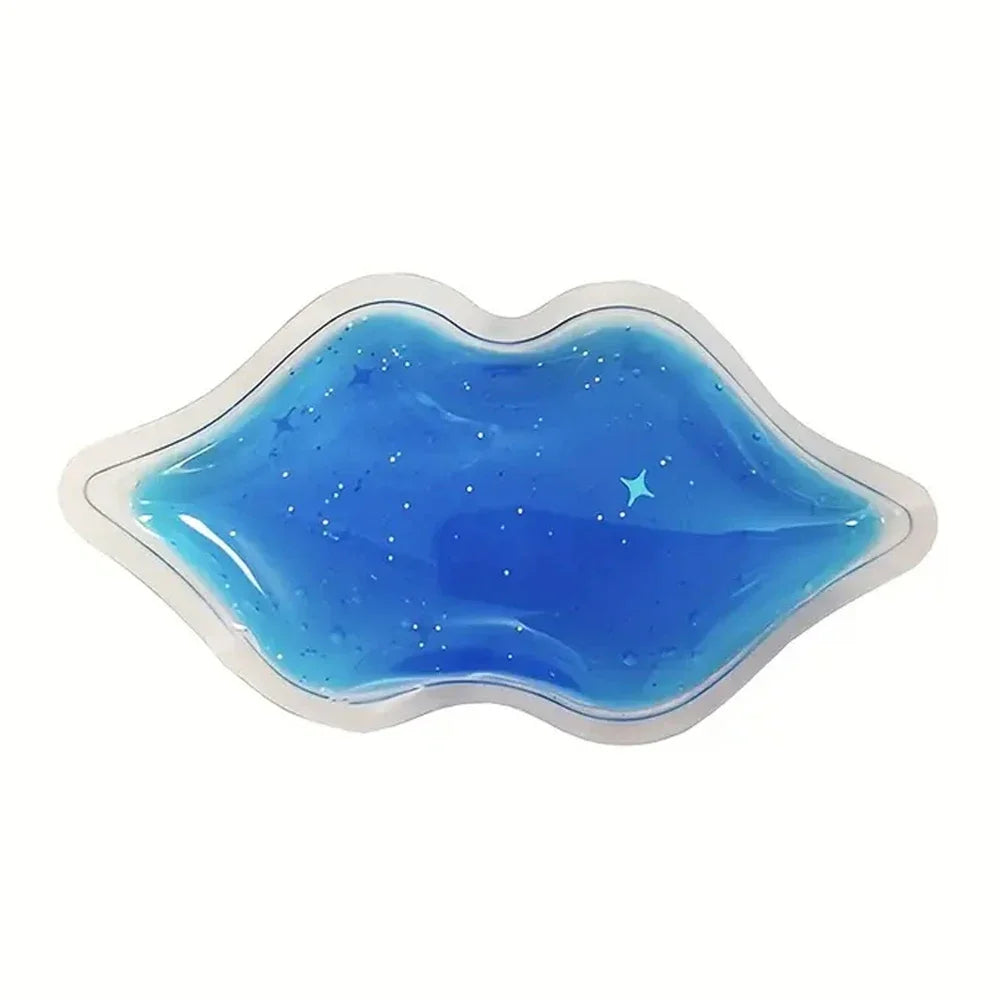 Lip Gel Ice Packs Cold Use for Lip Surgery Flexible Reusable Cooling Pad Cold Compress for Cosmetic Injuries Pain Relief