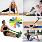 TPE Yoga Resistance Bands – Colorful Elastic Bands for Home Fitness, Pilates & Strength Training