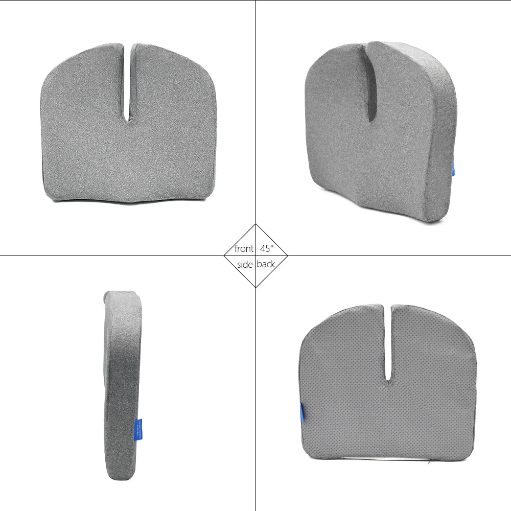 Orthopedic Memory Foam Coccyx Seat Cushion – Sciatica & Tailbone Support