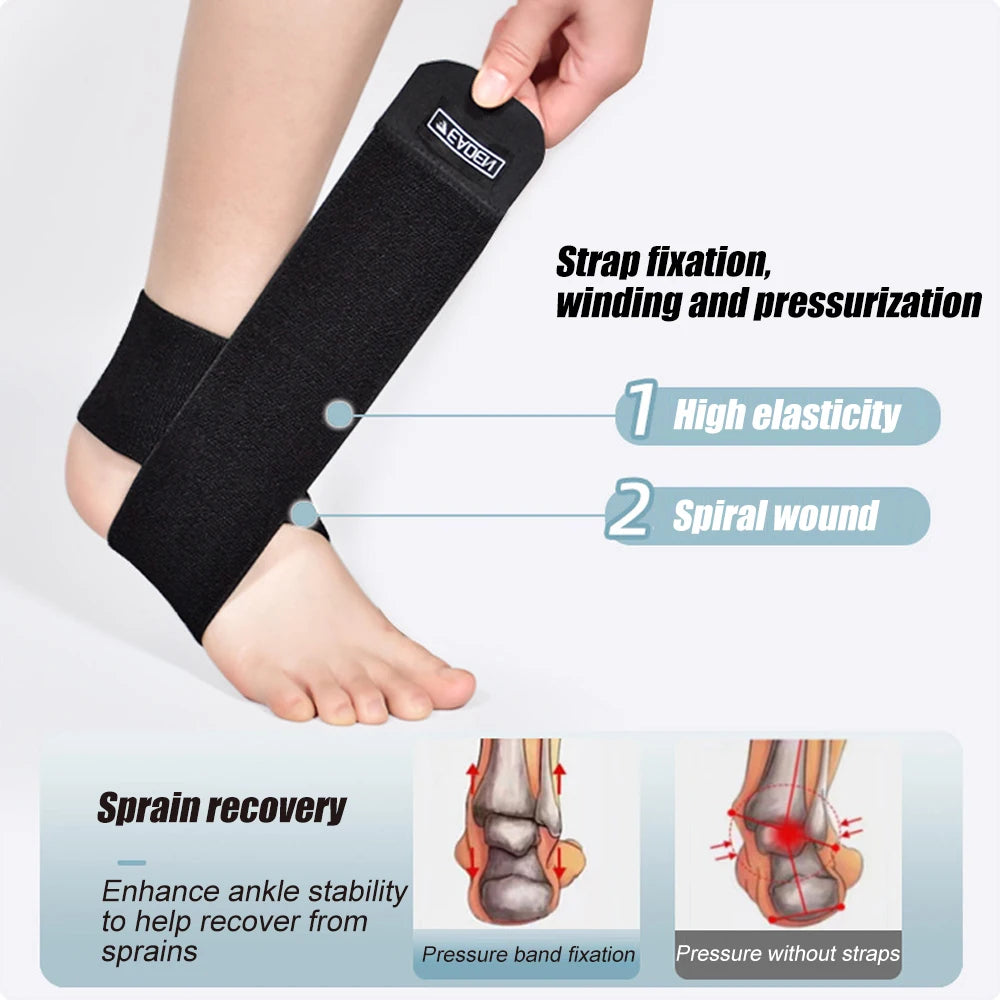 Ankle Support Wrap for Men & Women – Foot & Ankle Brace for Sprained Ankle & Achilles Tendon Recovery