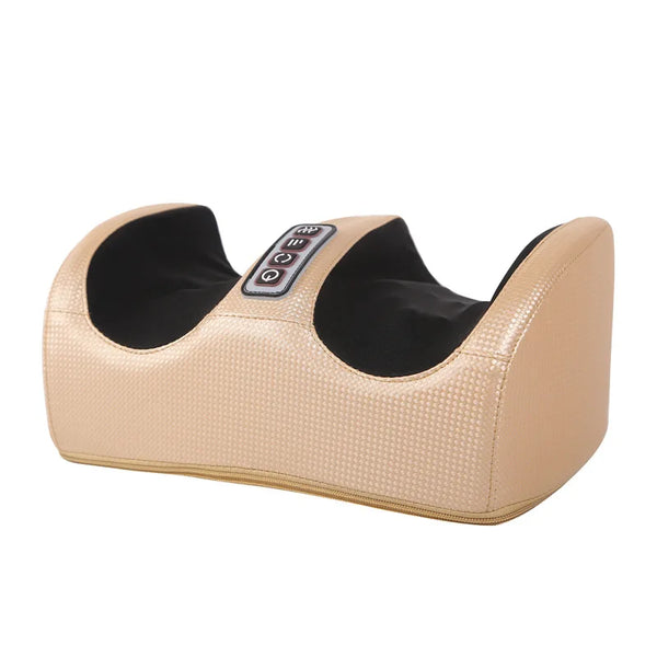 Heated Electric Foot & Calf Massager – Deep Kneading Shiatsu Roller Machine