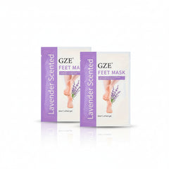 GZE Foot Peel Mask – Exfoliating Feet Mask for Dry, Rough & Cracked Heels, Callus & Dead Skin Removal