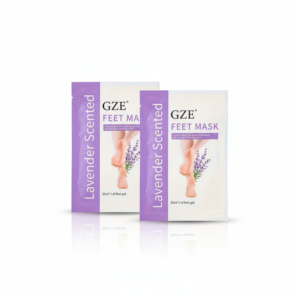 GZE Foot Peel Mask – Exfoliating Feet Mask for Dry, Rough & Cracked Heels, Callus & Dead Skin Removal