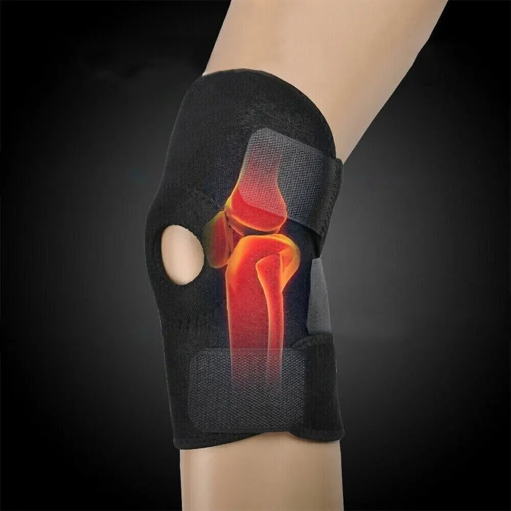 Knee Brace with Side Stabilizers – Adjustable Buckle Support for Joint Pain & Arthritis Relief in Men & Women