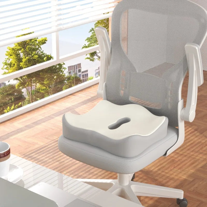 HEALTENCE 3-Zone Memory Foam Lumbar Cushion – Ergonomic Posture Support