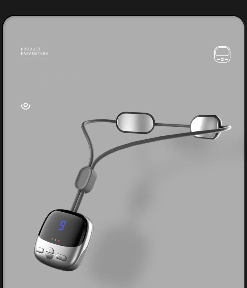 HEALTENCE Hanging Neck Massager – EMS TENS & Hot Compress