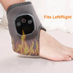 Electric Heat & Vibration Ankle Wrist Massager – Hot Compress Therapy Heated Wrap Brace