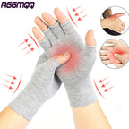 Bamboo Arthritis Compression Gloves – Fingerless Hand Support for Men & Women