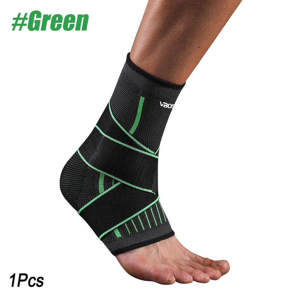 Adjustable Elastic Ankle Brace Compression Sleeve Foot Support Stabilizer for Plantar Fasciitis Achilles Tendonitis Sports Sock