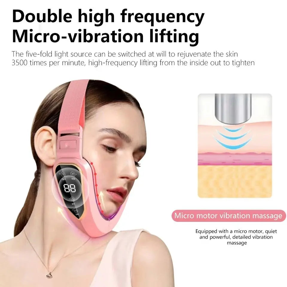 Electric Facial Lifting Massager – 12-Gear V-Line Face Slimming Vibration Beauty Tool