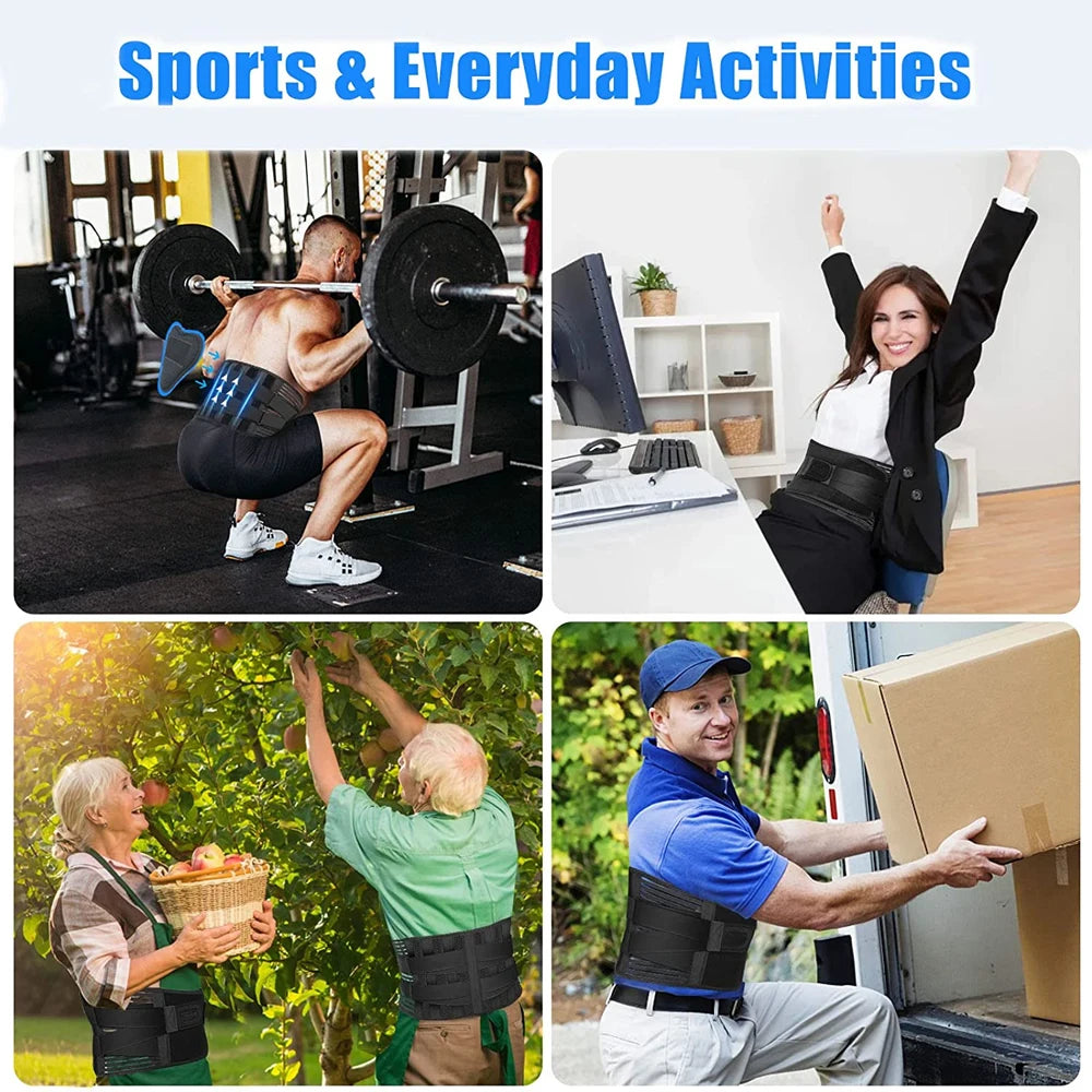 1pcs  Breathable Anti-Skid Lumbar Support Belt Lower Back Brace Men/Women Workwear Comfortable Back Support for Office Workers