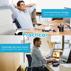 HEALTENCE Memory Foam Lumbar Back Cushion – Ergonomic Car & Office Support