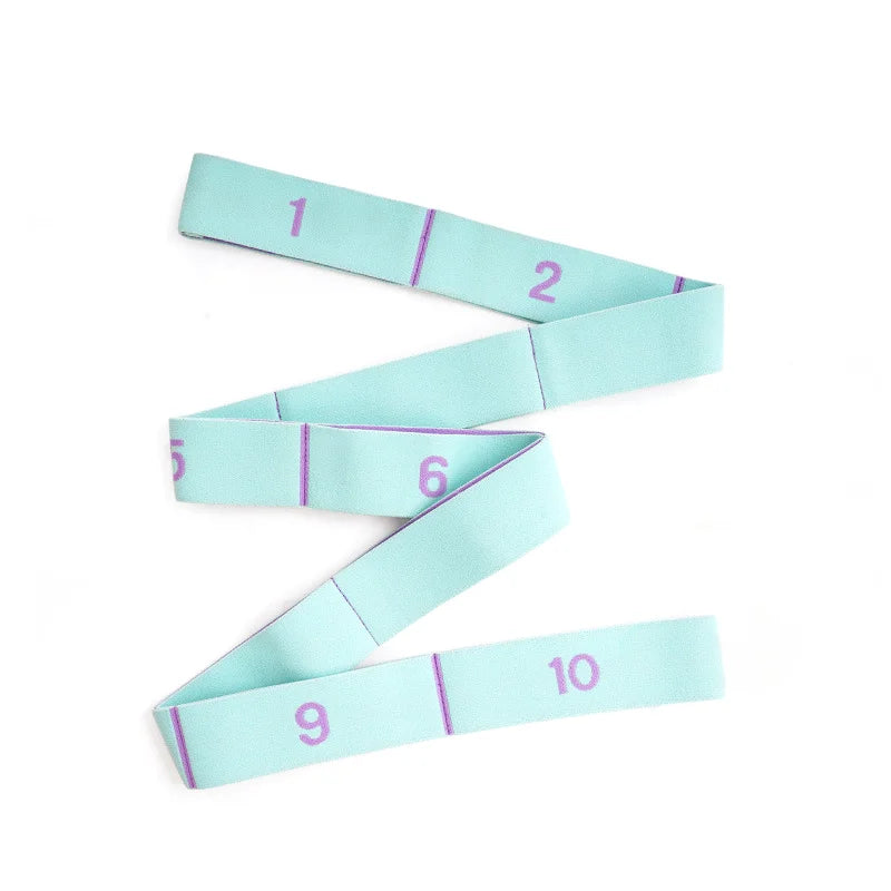 Multi Stage Yoga Stretch Band Latin Dance Stretch Band Correct Posture 11 Grid Elastic Band Digital Band Pose Band