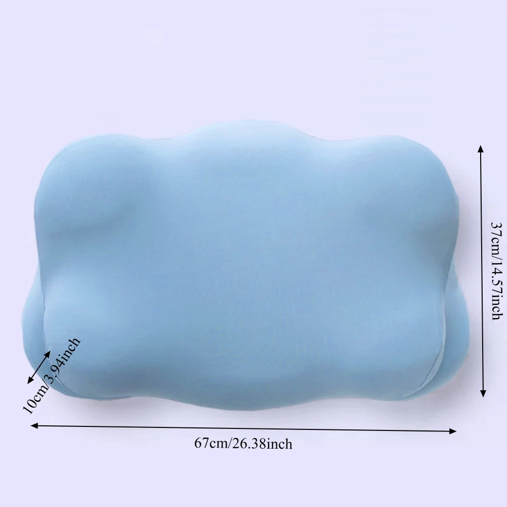 Ergonomic Memory Foam Cloud Pillow – Adjustable Loft Cervical Neck Pain Relief for All Sleepers