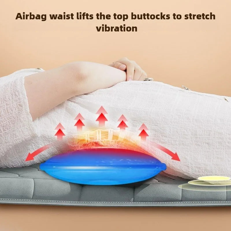 Electric Full Body Massage Mattress with Heating – Shoulder, Neck & Waist Airbag Kneading Vibration Cushion