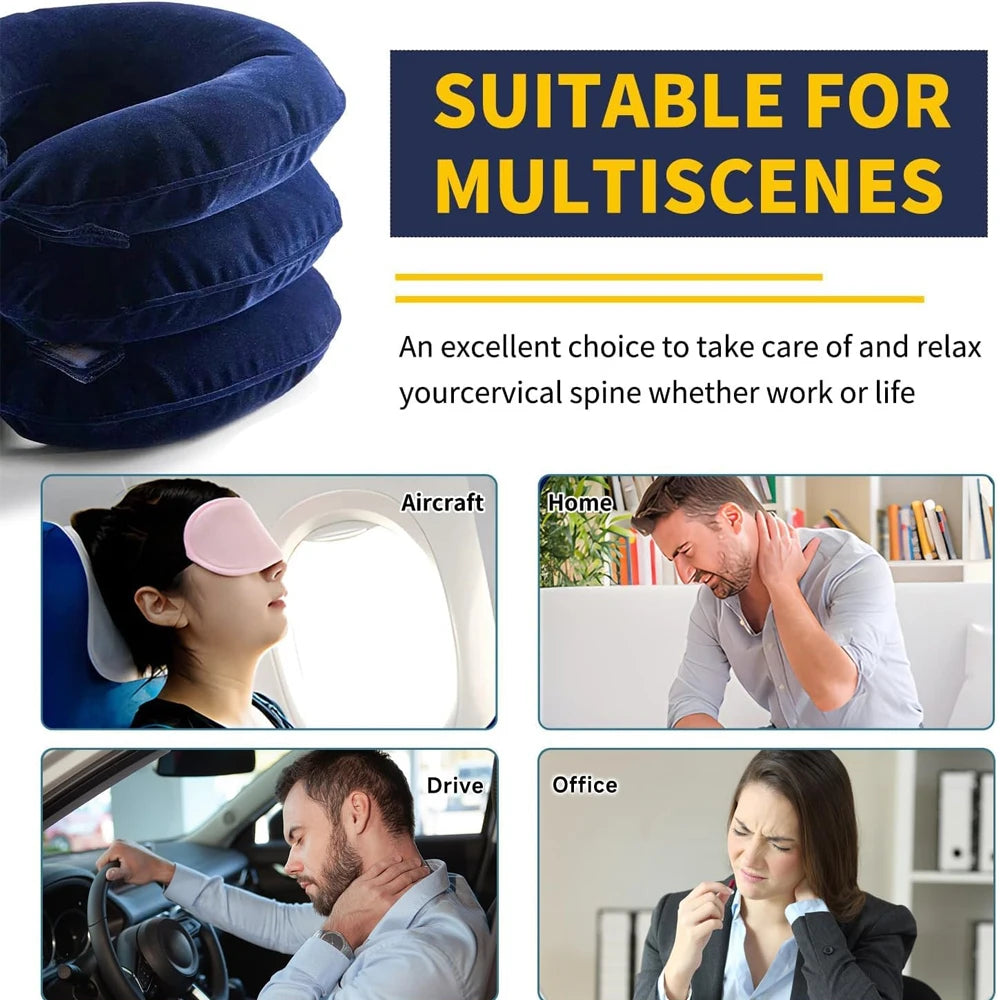 Inflatable Cervical Traction Device – Neck Decompression Stretcher