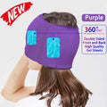 180/360Degree Gel Ice Headache Migraine Relief Hat Cold Compress Therapy Cap Ice Head Wrap Pack For Pressure Relieve Pain Mask