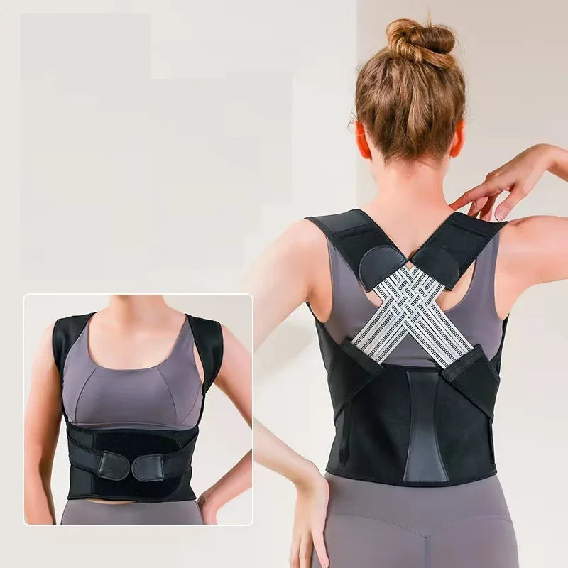 Breathable Adult Posture Corrector Belt – Back Correction Strap for Men & Women