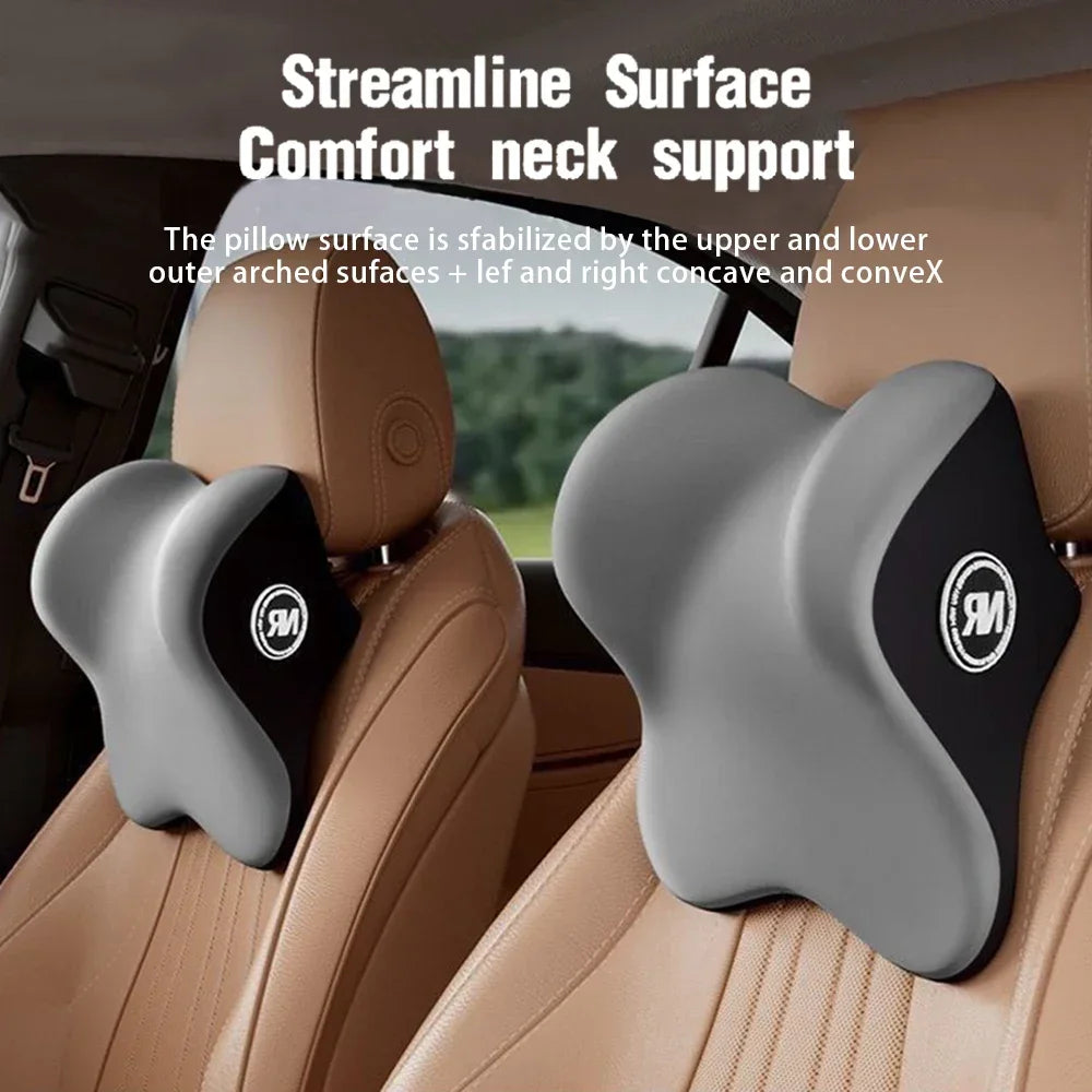 HEALTENCE Memory Foam Car Neck & Lumbar Support Set