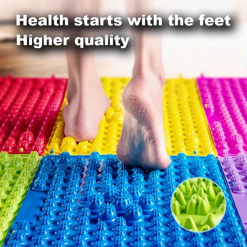 Foot Massage Acupuncture Walking Pad – Reflexology Toe Board Bathroom & Yoga Anti-Slip Mat