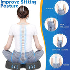 HEALTENCE Memory Foam Coccyx Seat Cushion – U-Shaped Ergonomic Support