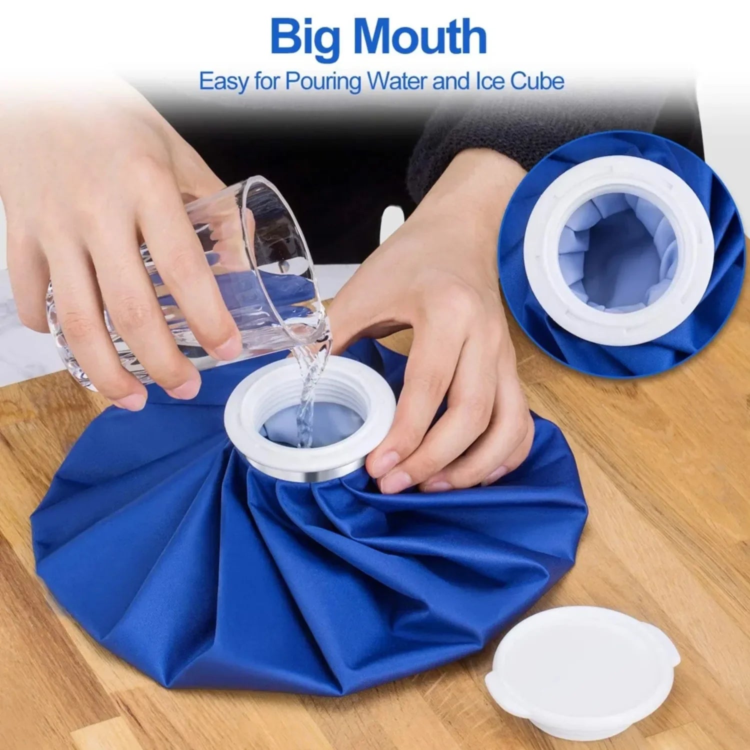 Reusable Hot & Cold Water Ice Bag – Pain Relief Pack for Arm, Calf, Knee, Ankle, Shoulder & Neck Sprains