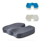 HEALTENCE Memory Foam Chair Cushion – Ergonomic Hip & Back Support